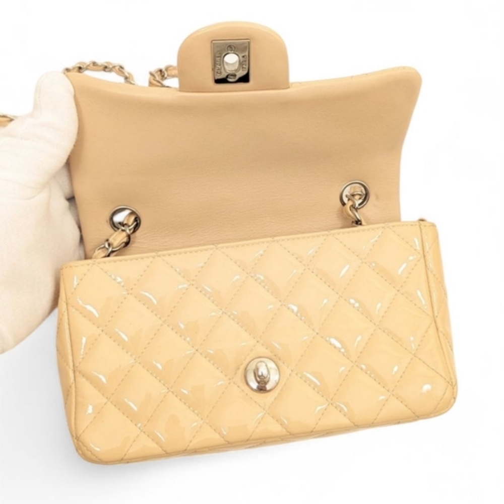 Authentic Chanel Mini Rectangular Classic Flap - image 7